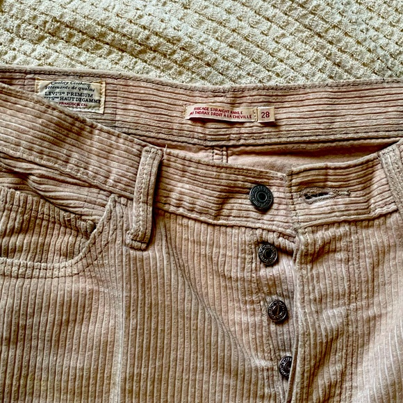 LEVIS RIBCAGE TAN corduroy PANTS - Picture 1 of 6